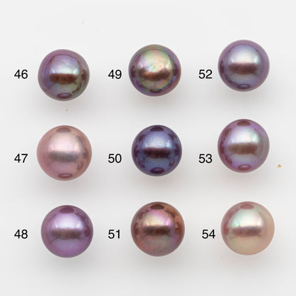 10-11mm Loose Edison Pearl, Freshwater Pearl in Natural Colors with High Luster, Single Pice for Jewelry Making, No Hole, SKU # 2903EP