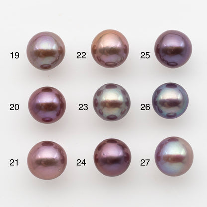 10-11mm Loose Edison Pearl, Freshwater Pearl in Natural Colors with High Luster, Single Pice for Jewelry Making, No Hole, SKU # 2904EP