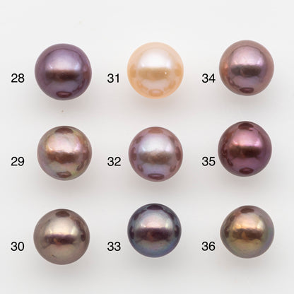 10-11mm Loose Edison Pearl, Freshwater Pearl in Natural Colors with High Luster, Single Pice for Jewelry Making, No Hole, SKU # 2904EP