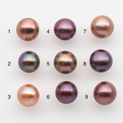 10-11mm Loose Edison Pearl, Freshwater Pearl in Natural Colors with High Luster, Single Pice for Jewelry Making, No Hole, SKU # 2905EP