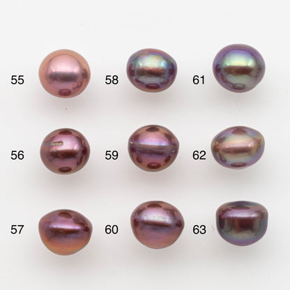10-11mm Loose Edison Pearl, Freshwater Pearl in Natural Colors with High Luster, Single Pice for Jewelry Making, No Hole, SKU # 2905EP