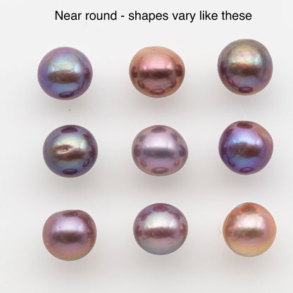 10-11mm Loose Edison Pearl, Freshwater Pearl in Natural Colors with High Luster, Single Pice for Jewelry Making, No Hole, SKU # 2906EP
