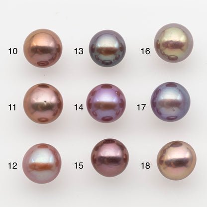 10-11mm Loose Edison Pearl, Freshwater Pearl in Natural Colors with High Luster, Single Pice for Jewelry Making, No Hole, SKU # 2906EP