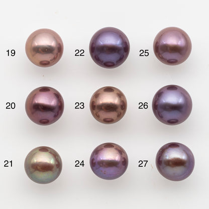 10-11mm Loose Edison Pearl, Freshwater Pearl in Natural Colors with High Luster, Single Pice for Jewelry Making, No Hole, SKU # 2906EP