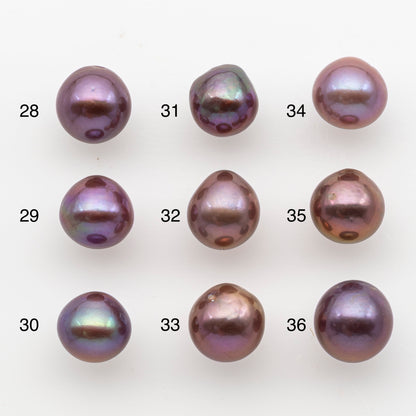 10-11mm Loose Edison Pearl, Freshwater Pearl in Natural Colors with High Luster, Single Pice for Jewelry Making, No Hole, SKU # 2908EP