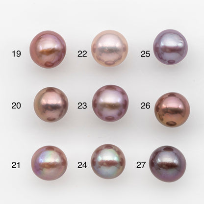 11-12mm Loose Edison Pearl, Freshwater Pearl in Natural Colors with High Luster, Single Pice for Jewelry Making, No Hole, SKU # 2951EP