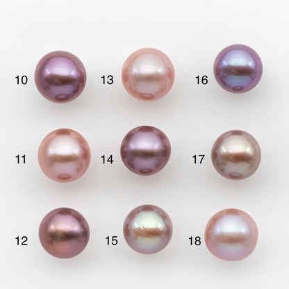 11-12mm Loose Edison Pearl, Freshwater Pearl in Natural Colors with High Luster, Single Pice for Jewelry Making, No Hole, SKU # 2952EP