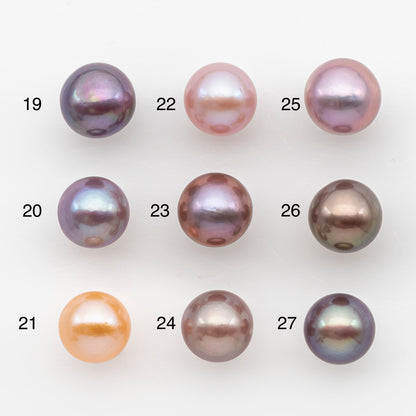 11-12mm Loose Edison Pearl, Freshwater Pearl in Natural Colors with High Luster, Single Pice for Jewelry Making, No Hole, SKU # 2952EP