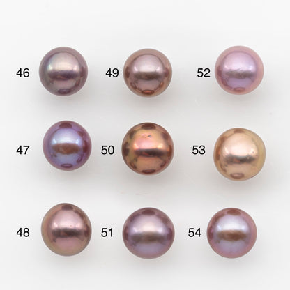 11-12mm Loose Edison Pearl, Freshwater Pearl in Natural Colors with High Luster, Single Pice for Jewelry Making, No Hole, SKU # 2952EP