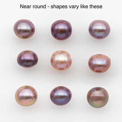 11-12mm Loose Edison Pearl, Freshwater Pearl in Natural Colors with High Luster, Single Pice for Jewelry Making, No Hole, SKU # 2953EP