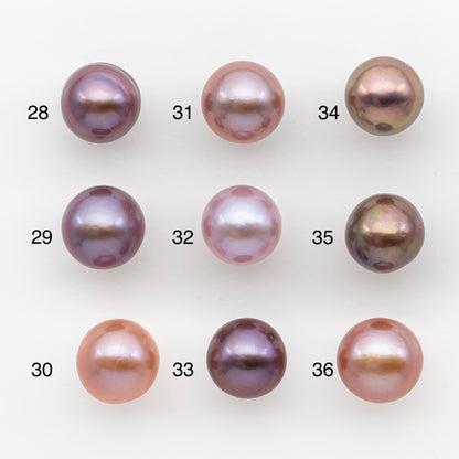 11-12mm Loose Edison Pearl, Freshwater Pearl in Natural Colors with High Luster, Single Pice for Jewelry Making, No Hole, SKU # 2953EP