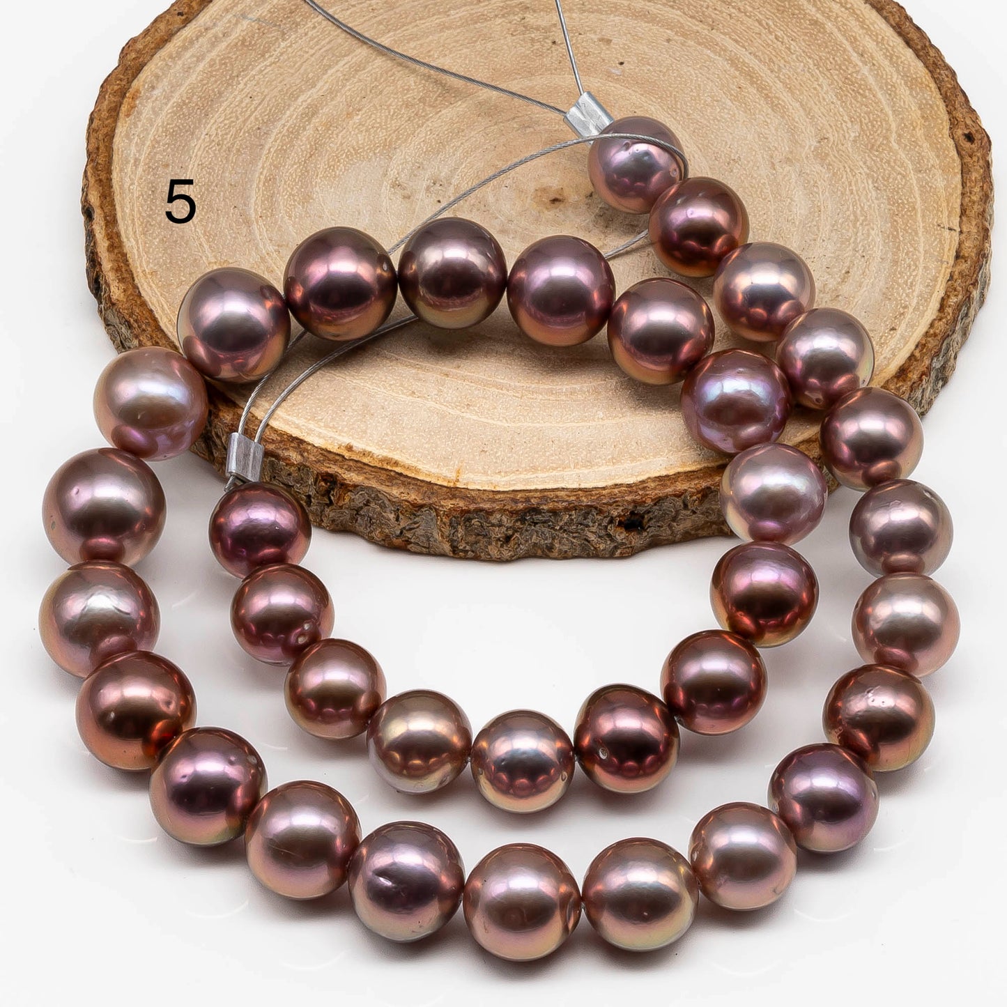 11-14mm Round Edison Pearl Full Strand with All Natural Color, Amazing Luster with Blemish for Jewelry Making, SKU #1669EP