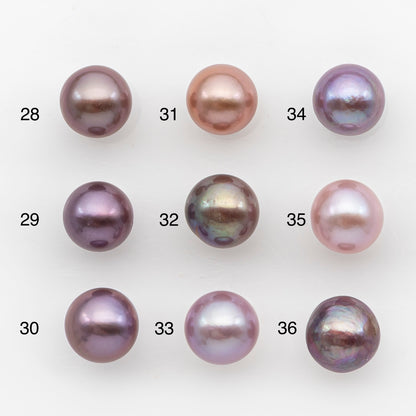 11-12mm Loose Edison Pearl, Freshwater Pearl in Natural Colors with High Luster, Single Pice for Jewelry Making, No Hole, SKU # 2955EP
