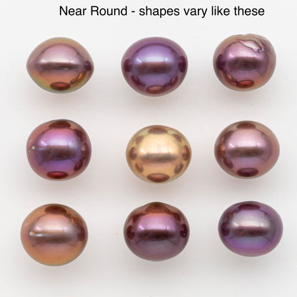 12-13mm Loose Edison Pearl, Freshwater Pearl in Natural Colors with High Luster, Single Pice for Jewelry Making, No Hole, SKU # 3078EP