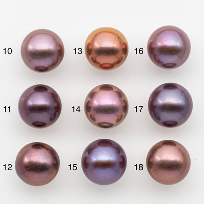 12-13mm Loose Edison Pearl, Freshwater Pearl in Natural Colors with High Luster, Single Pice for Jewelry Making, No Hole, SKU # 3078EP