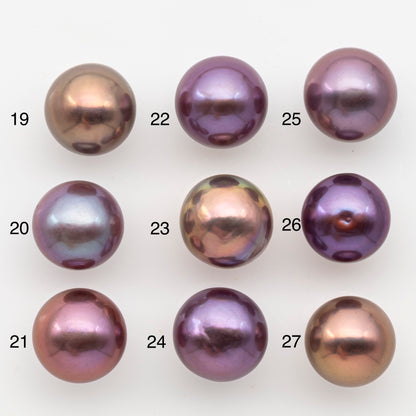12-13mm Loose Edison Pearl, Freshwater Pearl in Natural Colors with High Luster, Single Pice for Jewelry Making, No Hole, SKU # 3078EP