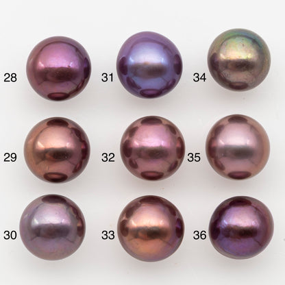 12-13mm Loose Edison Pearl, Freshwater Pearl in Natural Colors with High Luster, Single Pice for Jewelry Making, No Hole, SKU # 3079EP