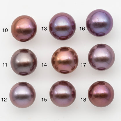 12-13mm Loose Edison Pearl, Freshwater Pearl in Natural Colors with High Luster, Single Pice for Jewelry Making, No Hole, SKU # 3080EP
