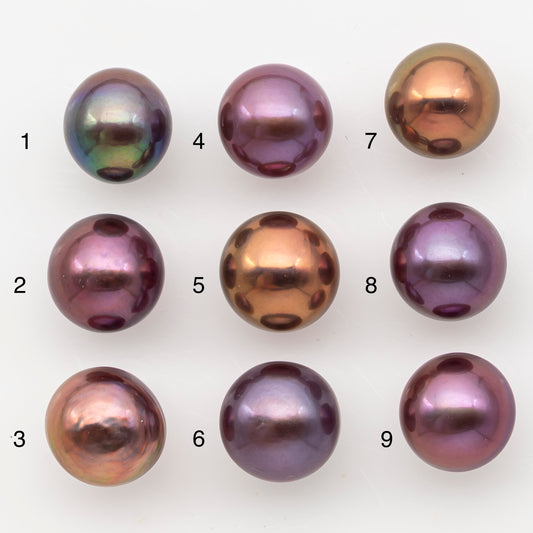 12-13mm Loose Edison Pearl, Freshwater Pearl in Natural Colors with High Luster, Single Pice for Jewelry Making, No Hole, SKU # 3082EP