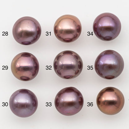 12-13mm Loose Edison Pearl, Freshwater Pearl in Natural Colors with High Luster, Single Pice for Jewelry Making, No Hole, SKU # 3082EP