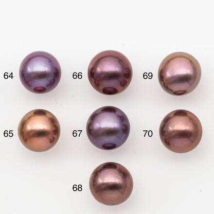 12-13mm Loose Edison Pearl, Freshwater Pearl in Natural Colors with High Luster, Single Pice for Jewelry Making, No Hole, SKU # 3082EP