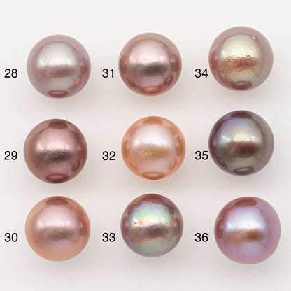 12-13mm Loose Edison Pearl, Freshwater Pearl in Natural Colors with High Luster, Single Pice for Jewelry Making, No Hole, SKU # 3083EP
