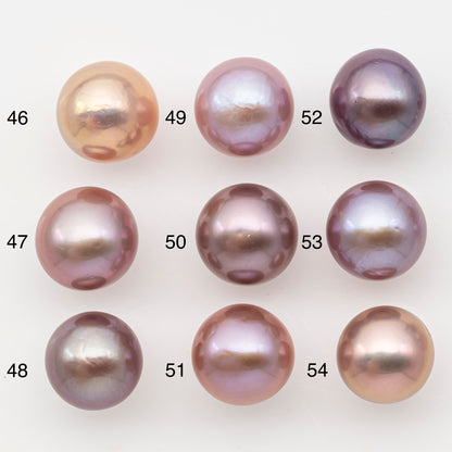 12-13mm Loose Edison Pearl, Freshwater Pearl in Natural Colors with High Luster, Single Pice for Jewelry Making, No Hole, SKU # 3083EP