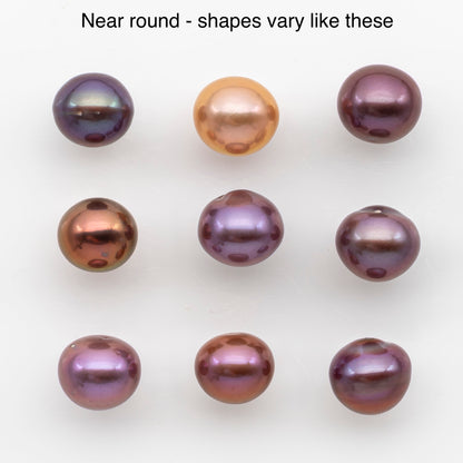 11-12mm Loose Edison Pearl, Freshwater Pearl in Natural Colors with High Luster, Single Pice for Jewelry Making, No Hole, SKU # 2947EP