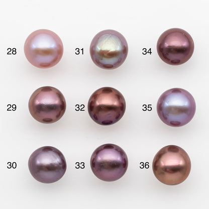 11-12mm Loose Edison Pearl, Freshwater Pearl in Natural Colors with High Luster, Single Pice for Jewelry Making, No Hole, SKU # 2947EP