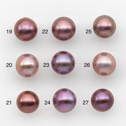 11-12mm Loose Edison Pearl, Freshwater Pearl in Natural Colors with High Luster, Single Pice for Jewelry Making, No Hole, SKU # 2948EP