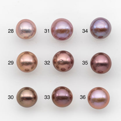 11-12mm Loose Edison Pearl, Freshwater Pearl in Natural Colors with High Luster, Single Pice for Jewelry Making, No Hole, SKU # 2948EP
