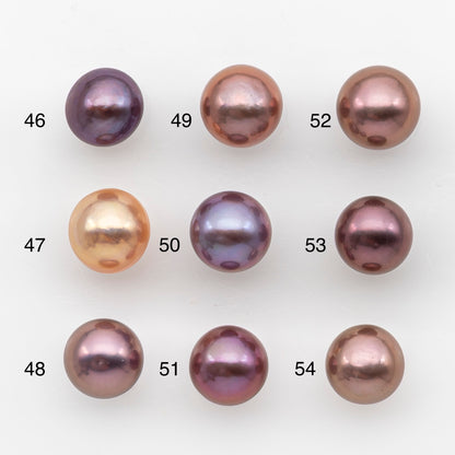 11-12mm Loose Edison Pearl, Freshwater Pearl in Natural Colors with High Luster, Single Pice for Jewelry Making, No Hole, SKU # 2948EP