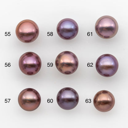 11-12mm Loose Edison Pearl, Freshwater Pearl in Natural Colors with High Luster, Single Pice for Jewelry Making, No Hole, SKU # 2948EP