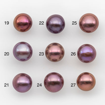 11-12mm Loose Edison Pearl, Freshwater Pearl in Natural Colors with High Luster, Single Pice for Jewelry Making, No Hole, SKU # 2949EP