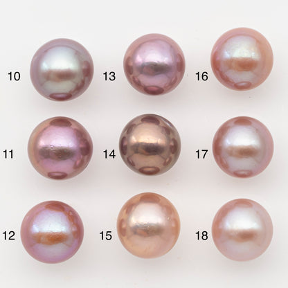12-13mm Loose Edison Pearl, Freshwater Pearl in Natural Colors with High Luster, Single Pice for Jewelry Making, No Hole, SKU # 3084EP
