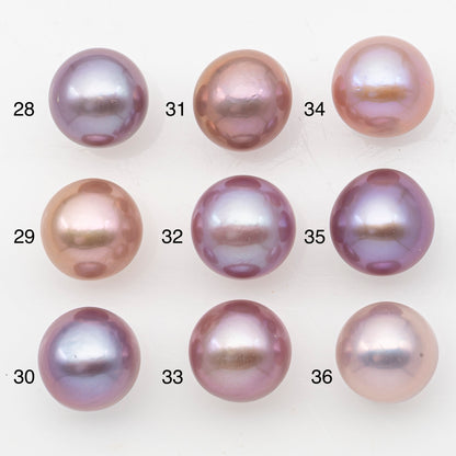 12-13mm Loose Edison Pearl, Freshwater Pearl in Natural Colors with High Luster, Single Pice for Jewelry Making, No Hole, SKU # 3084EP