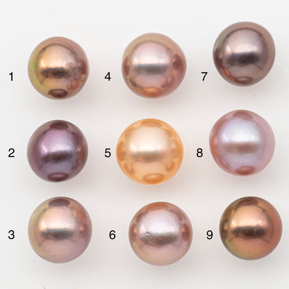 12-13mm Loose Edison Pearl, Freshwater Pearl in Natural Colors with High Luster, Single Pice for Jewelry Making, No Hole, SKU # 3087EP