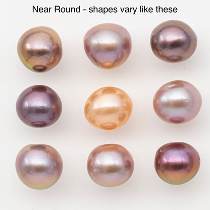 12-13mm Loose Edison Pearl, Freshwater Pearl in Natural Colors with High Luster, Single Pice for Jewelry Making, No Hole, SKU # 3087EP