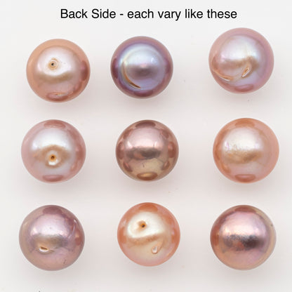 12-13mm Loose Edison Pearl, Freshwater Pearl in Natural Colors with High Luster, Single Pice for Jewelry Making, No Hole, SKU # 3086EP