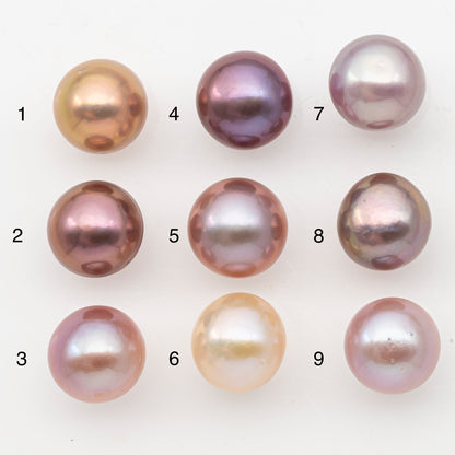 12-13mm Loose Edison Pearl, Freshwater Pearl in Natural Colors with High Luster, Single Pice for Jewelry Making, No Hole, SKU # 3089EP