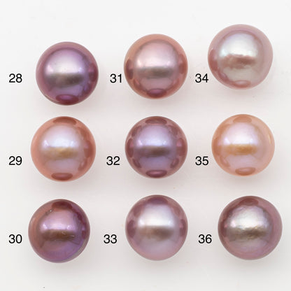 12-13mm Loose Edison Pearl, Freshwater Pearl in Natural Colors with High Luster, Single Pice for Jewelry Making, No Hole, SKU # 3089EP
