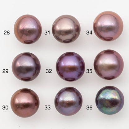 12-13mm Loose Edison Pearl, Freshwater Pearl in Natural Colors with High Luster, Single Pice for Jewelry Making, No Hole, SKU # 3090EP