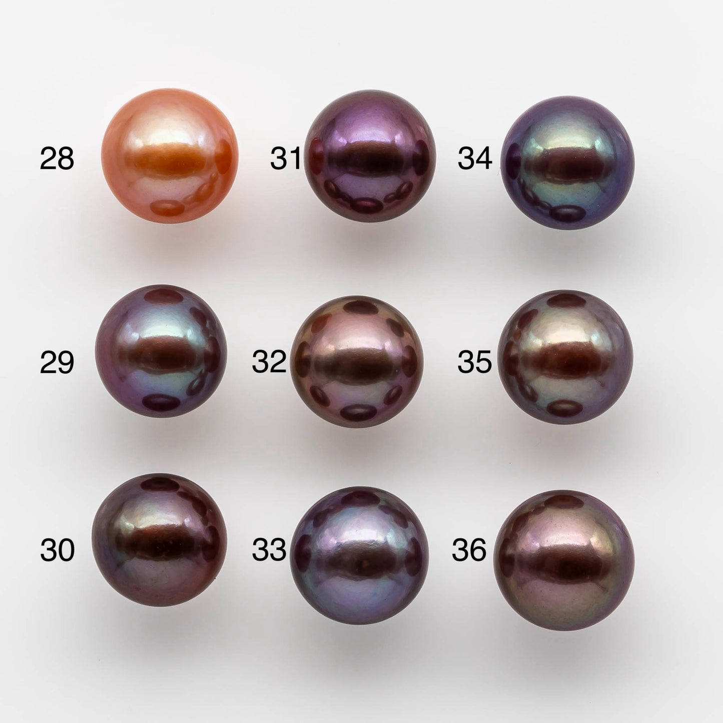 10-11mm Round Edison Pearl with Intensive High Luster and All Natural Colors, Rare Finding for Beading or Jewelry Making, SKU # 1765EP