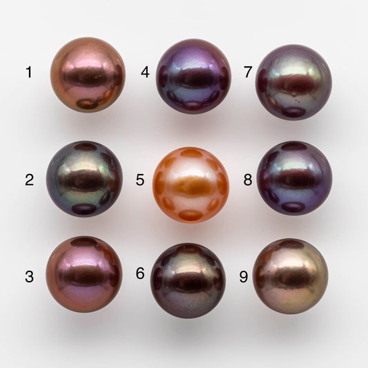 11-12mm Edison Pearl with Intensive High Luster and Natural Colors in Undrilled, Half Drilled, Full Drilled, or Large Hole, SKU # 1766EP