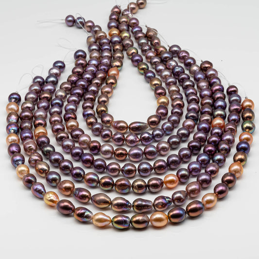 10-12 Edison Pearl Strand with Amazing High Luster and All Natural Colors, Some Strands Have Birthmarks, SKU # 1848EP