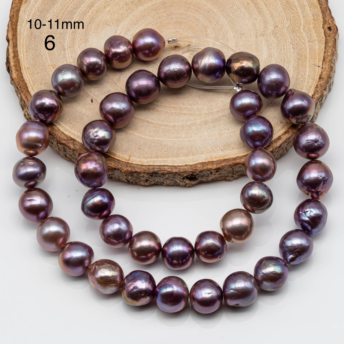 10-12 Edison Pearl Strand with Amazing High Luster and All Natural Colors, Some Strands Have Birthmarks, SKU # 1848EP