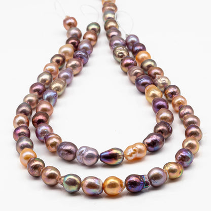 9-10mm Edison Pearl Strand with Amazing High Luster and All Natural Colors, SKU # 2463EP