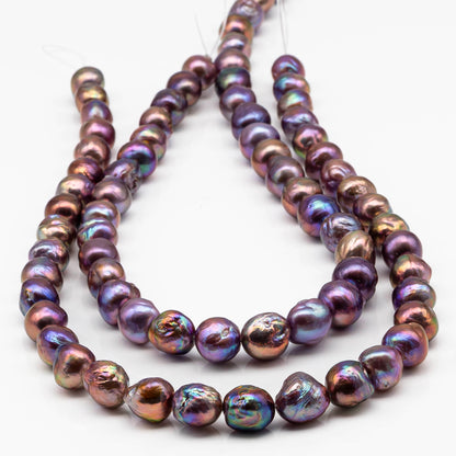 10-12 Edison Pearl Strand with Amazing High Luster and All Natural Colors, SKU # 2464EP
