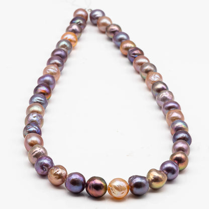 9-10mm  Edison Pearl Strand with Amazing High Luster and All Natural Colors, SKU # 2466EP