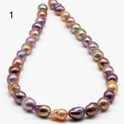 9-10mm Edison Pearl Strand with Amazing High Luster and All Natural Colors, SKU # 2463EP